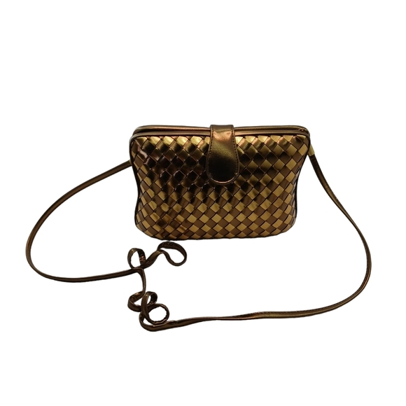 Vintage Another Y & S Original Metallic Mesh Handbag 1980s Copper - Picture 1 of 3